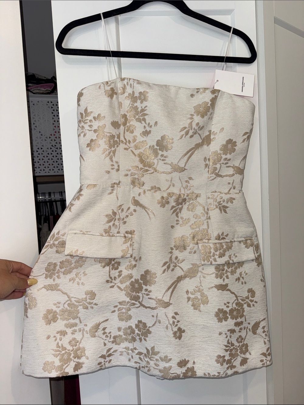 Amanda Uprichard Jacquard Bethenny Romper